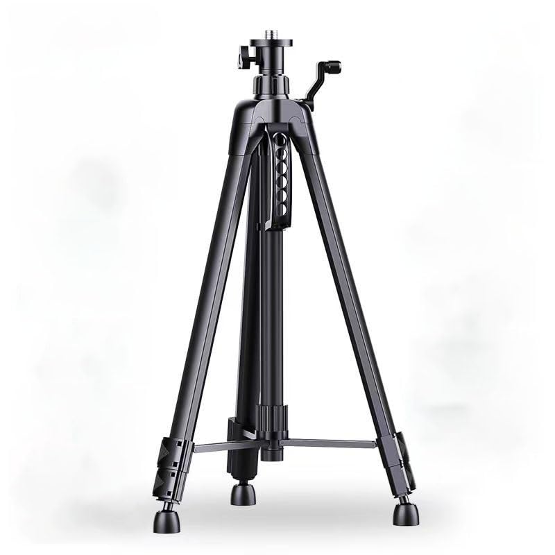 Trépied pour Niveau Laser, poignée de Levage Amovible en Alliage d'aluminium, réglage précis de la Hauteur, idéal pour Les relevés topographiques, Sac de Transport et Adaptateur Diagonal Inclus