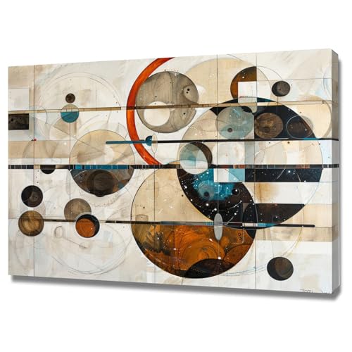 Toile de peinture abstraite 60x80cm pour l'ambiance apaisante d'un bureau moderne