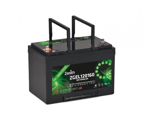 BATTERIA ZENITH ZGEL120160 GEL 12V 60AH LAVAPAVIMENTI SPAZZATRICI BARCHE ELETTRICHE SCOOTER ELETTRICI ENERGIE RINNOVABILI VEICOLI INVALIDI PIATTAFORME