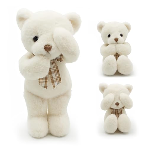 Image of suepcuddly Small Magnet Teddy Bear Stuffed Animal Cute Plush Toy for Girl 12" (White)
