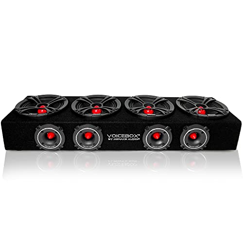 Boîtier moyen de 10 à 16,5 cm Menace Audio MA-VB6525-4R pour trajets en musique