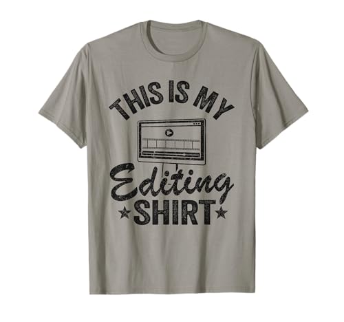 This Is My Editing Shirt Videography Video Editor Filmmaker T-Shirt
