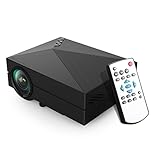LELEC GM60 Mini LED Projector LCD 1000 Lumens Multi-media Portable Home Theatre Game Fun Projectors