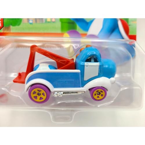 Hot Wheels Super Mario Light Blue Yoshi miniatura 3