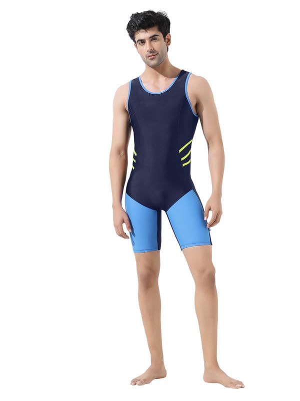 LYCOT Men's Wrestling Cut Sleeves Pattern Wrestling Suit For Men, Wrestling Singlet With Nylon Elastane Fabric GRL 02