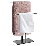 Towel Rack,Hand Towel Holder for Bathroom,Kitchen Hand Towel Rack for Countertop Vanity,Double-T Han