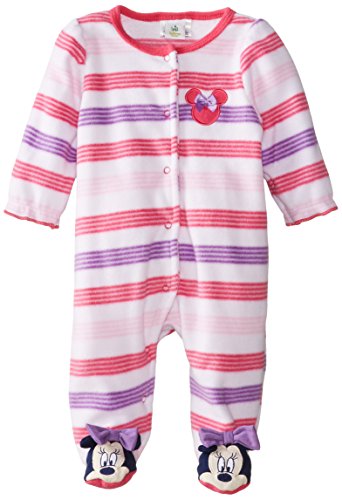 Disney Baby-Girls Minnie Mouse Micro-fleece Sleep-N-Play Coverall