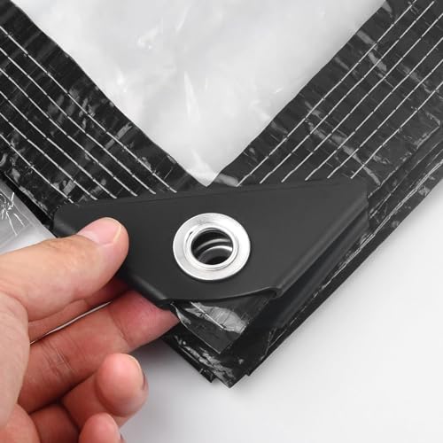 Lona impermeable resistente con ojales de aluminio para proteger de la lluvia 4
