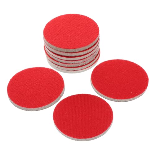 Mikikit 10pcs Multipurpose Bowling Sandpaper Sheets Professional Portable Polishing Pad Round Grit Sandpaper Assortment for Efficient Ball Cleaning and Long-term Use