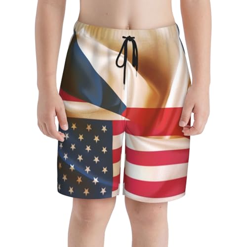 Men's Czech Czechs Flag Swim Trunks Quick Dry for Swimming, Beach Bathing Durable Men's Swimming Shorts with Comfort Fit3