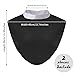 Black Color Unisex Clergy Tab Collar Clerical Bib Collar with Insert White Tab, 2pcs in Pack