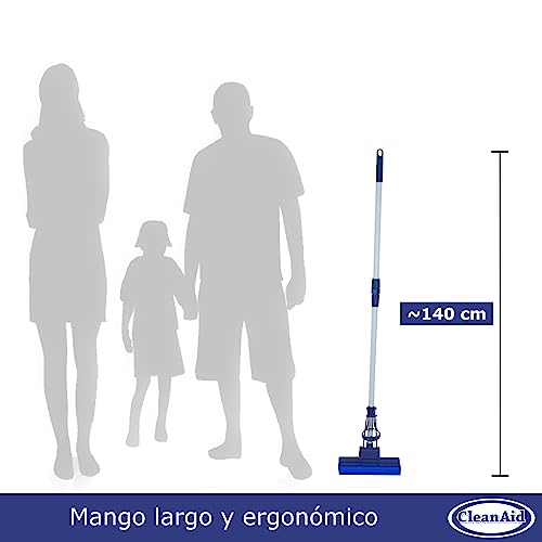 Miniatura 9 de Cleanaid Onetouch Easy Mopa Para Suelo, Mopa Escurridiza - Absorbente - Esponja Pva Y Mango Telescópico Onetouch Easy