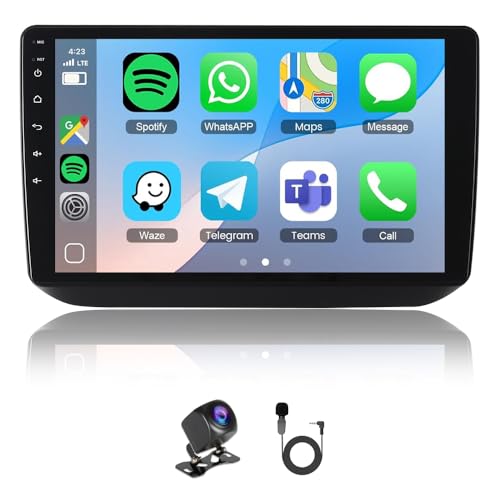 ACAVICA 4+64GB Android 15 Autoradio für Skoda Fabia 5J MK2 2007–2013, 10.1" HD Touch Display, kabelloses Bluetooth Carplay, Android Auto, Bluetooth 5.4, WiFi 6.0, GPS Navigation, DSP