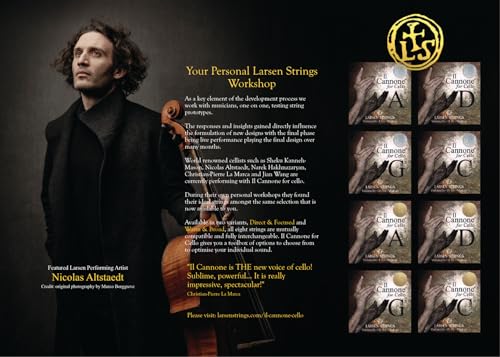 LARSEN STRINGS Il Cannone Cello-Saiten IL Cannone D Stahl Direct & Focused
