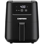 CHEFMAN 2 Qt Mini Air Fryer – Digital Space-Saving Compact Air Fryer with Nonstick and Dishwasher Safe Basket, Quick & Easy Meals in Minutes, Features Digital Timer and Shake Reminder – Black