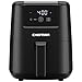 CHEFMAN 2 Qt Mini Air Fryer – Digital Space-Saving Compact Air Fryer with Nonstick and Dishwasher Safe Basket, Quick & Easy Meals in Minutes, Features Digital Timer and Shake Reminder – Black