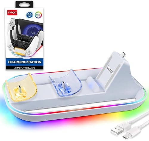 3-in-1 [dX^h PS Portal/PS5 Rg[[p PS5 Portal [gv[[p [d [dhbN PS Portalp Type-C [dXe[V RGBCg [֗ ߏ[dی tȒP ȃXy[X [d