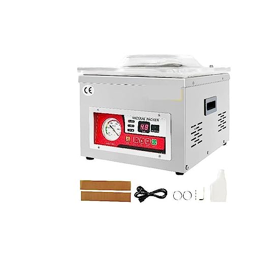 Máquina de envasado al vacío de alimentos Cámara comercial Sellador al vacío DZ-260A Cocina Bolsa de carne Empaquetado de alimentos Máquina de sellado de ahorro Precisión y superioridad