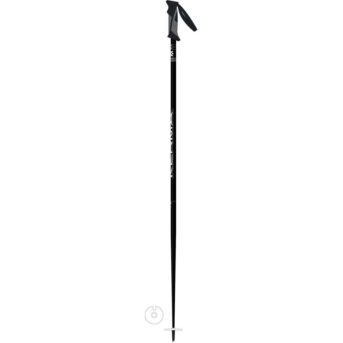 kerma - Batons De Ski Vector Black Homme - Homme - Taille 135 - Noir