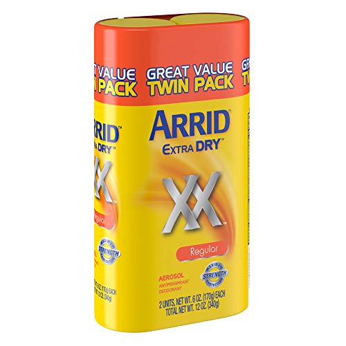 Arrid Xx Extra Dry Antiperspirant Deodorant, Regular, Twin Pack (Two 6Oz. Cans) Packaging May Vary #TOP7