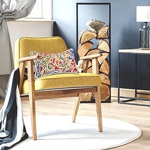 Miniatura 5 de JMGBird Juego de 2 almohadas lumbares para exteriores con relleno de algodón PP para muebles de patio, almohadas decorativas de 12 x 20 pulgadas