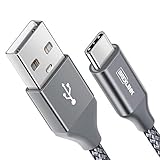 ★ 【Robustes Nylon Geflochtene Schnur】: Das Kabel verfügt über ein langlebiges Nylon geflochtenen Design mit Premium-Aluminium-Gehäuse und stabilem Nylon Fiber Cover fügt Premium Lebensdauer auf die Kabel, was macht es einfach Überleben den täglichen Gebrauch geeignet und verleiht ihm eine mehr stilvolle und elegante Aussehen, dass lässt sich hervorragend mit ihren teuren Gadgets.Die Anpassungsfähigkeit an usb-c Spezifikationen sorgt für sicheren 2,4 A ~ 3.0 a laden (Pullup Widerstand; 56 K)