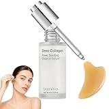Maison Deep Collagen Serum, Collagen Peptide Kollagen Serum für Gesicht, Korean Skincare Gesichtsserum, spendet Feuchtigkeit, für alle Hauttypen, verbessert das Erscheinungsbild feiner Linien
