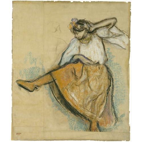 Toile Degas La danseuse russe 127x101 cm | Impression d'art premium pour salon