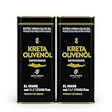 Griechisches natives Olivenöl extra aus Kreta 2x1 Liter Kanister, frische Ernte