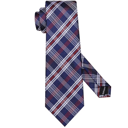 Image of Hi-Tie Men's Tie Lapel Pin Set Pocket Square Cufflinks Formal Woven Silk Tie Sets Wedding Party