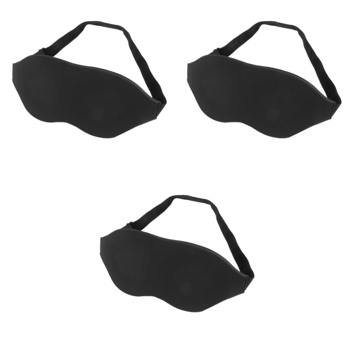 GLEAVI 3-teiliges Schlaf-augenschutzpaket 3d-langsames Stereoskopisches Blindpaket Verdunkelungs-schlafmaske Bequem Für Zuhause Büro Yoga Reisen Universelle Passform