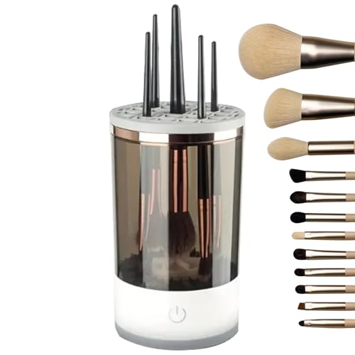 充電式化粧ブラシスクラバー - 速乾性のメイクブラシクリーナーとドライヤー |ファンデーション、S 恋人や友人への感謝の気持ちに必要なツールとして、この電動ビューティーブラシクR アイシャドウ、チーク、パウダーブラシ用電動回転機、プロの美容ツール