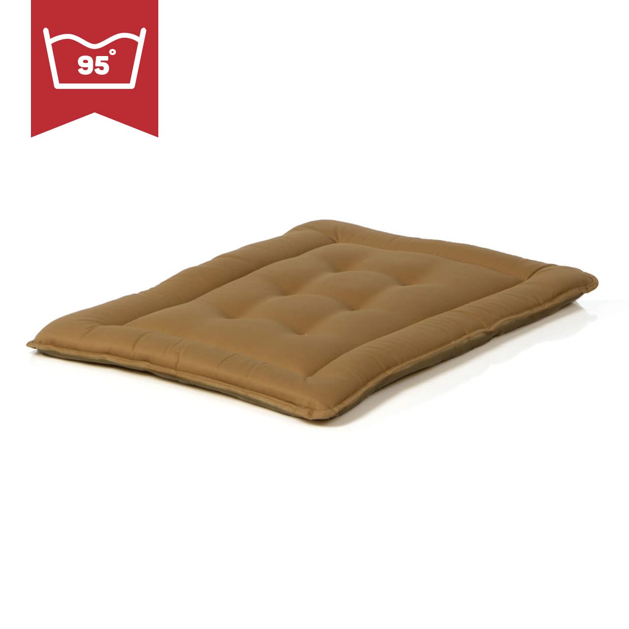 Wallace & Jones | Wendedecke pflegeleicht waschbar bis 95°C - gepolsterte Indoor/Outdoor Liegedecke für Hunde | Hundedecke - 75 x 55 cm - Braun/Oliv