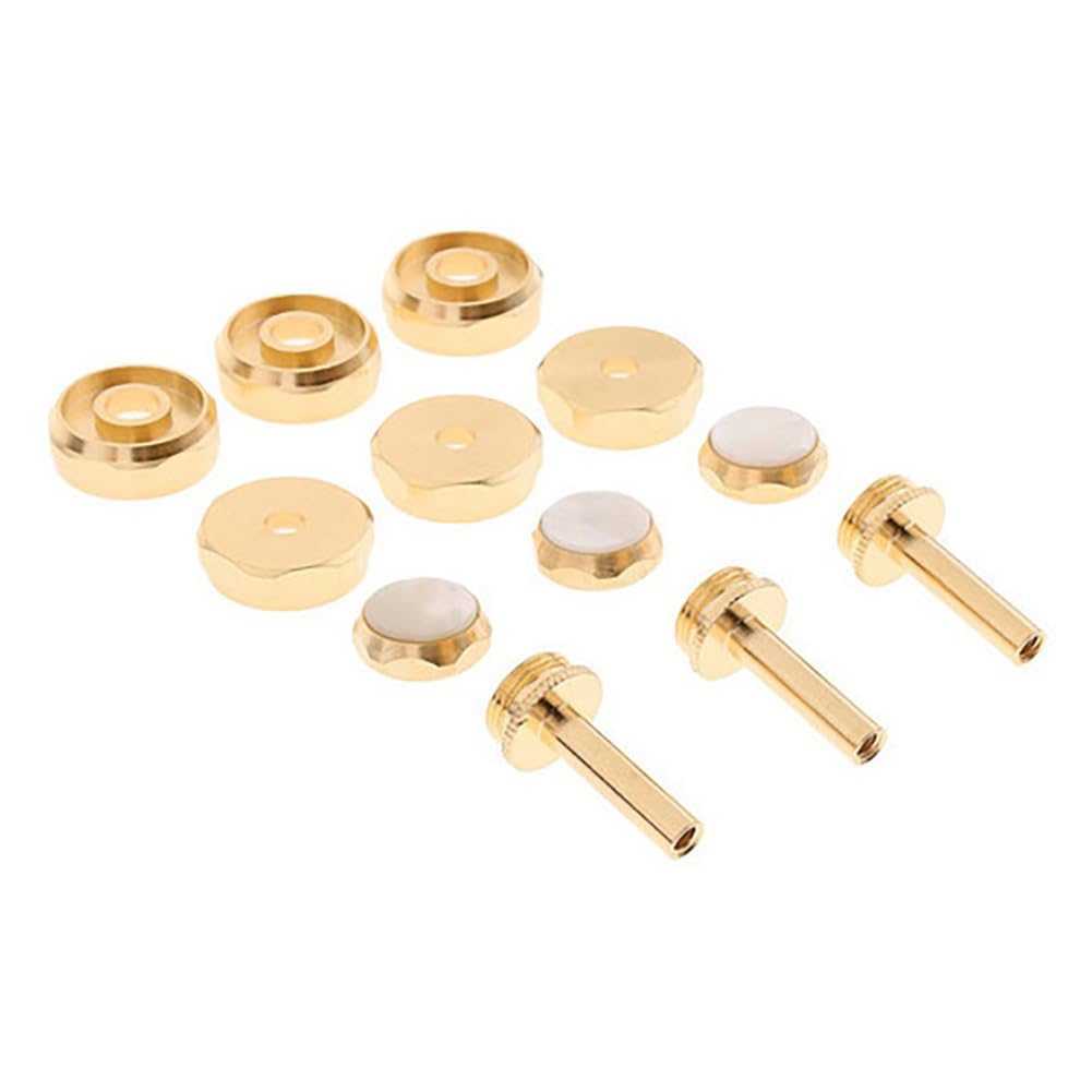 12 Pcs Piccolo Pulsante Tromba Pistone Fibbia In Ottone Portatile Tromba Musicale Strumento Accessori Strumento