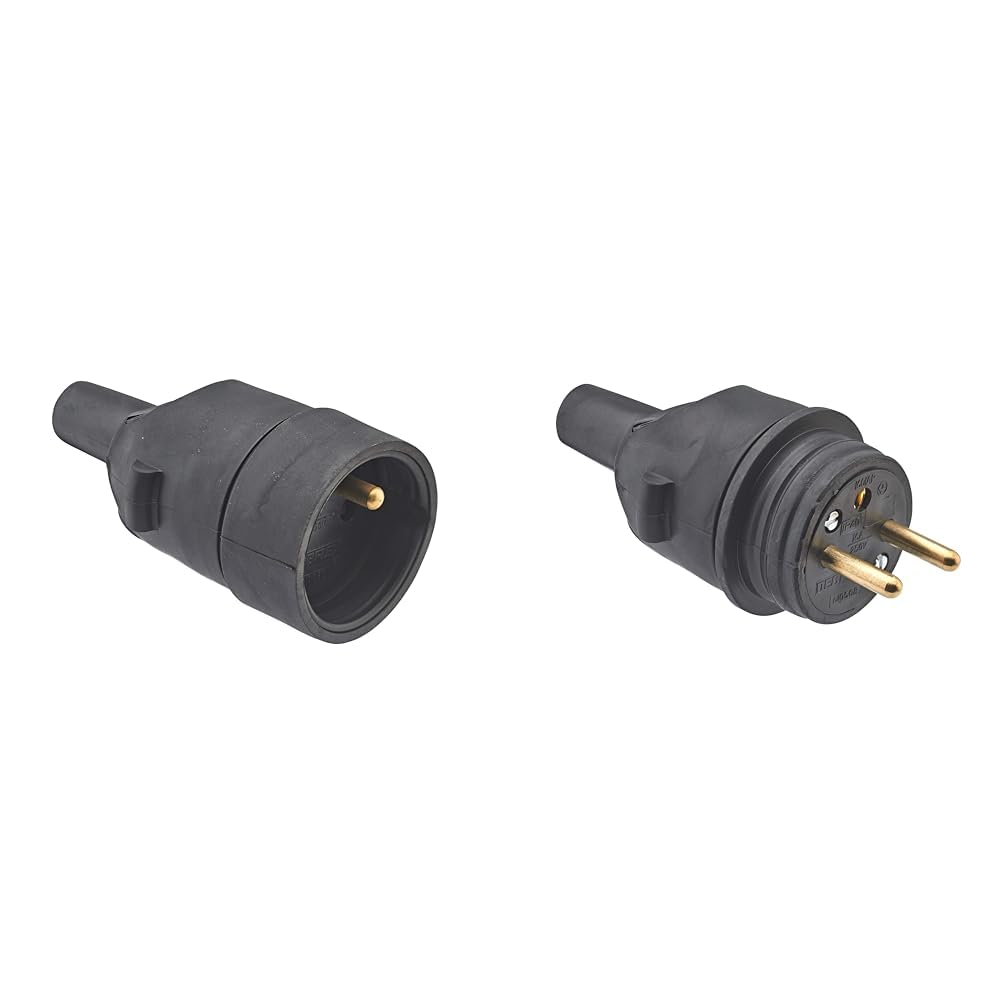 Connecteur electrique - Adaptateur prise - Prise Plate - Raccord electrique - Fiche electrique - Fiche Femelle Caoutchouc Douille D4.8mm & 713370 Prise 220 V Electrique Fiche Male Broche D.4,8mm Connecteur electrique - Adaptateur prise - Prise Plate - Raccord electrique - Fiche electrique - Fiche Femelle Caoutchouc Douille D4.8mm & 713370 Prise 220 V Electrique Fiche Male Broche D.4,8mm
