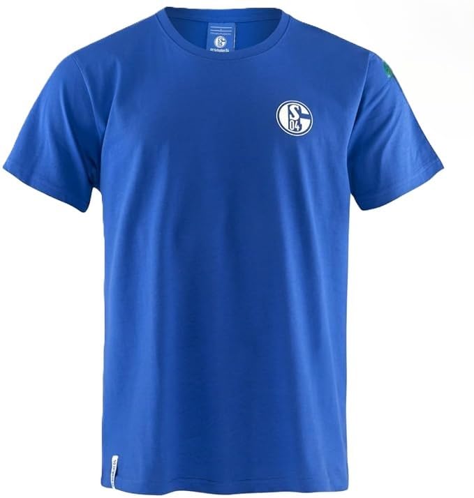 FC Schalke 04 S04 T-Shirt Basic königsblau (DE/NL/SE/PL Alphanumerisch 3XL Regular Regular Blau)