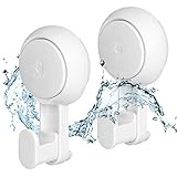 LUXEAR Suction Cup Hook Towel Hooks Shower Hooks Removable Kitchen Suction Hooks Vacuum Wall Holder