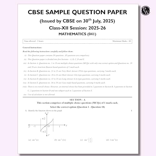 Image of (Old Edition) PW CBSE Class 12 Sample Papers Combo Set (Physics, Chemistry, Maths, English) -2026 Board Exam | 15 New-Pattern Papers per Subject + 111 most probable question | Solved & Unsolved