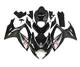 ABS Plastic Fairing Kit Fit for 06 07 GSXR 600 GSXR 750 Fairings 2006 2007 Suzuki GSX-R600 GSX-R750 K6 Injection Bodywork Full Body Panel - Gray & Black