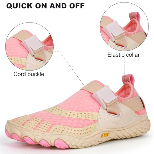Image of Orgone Hike Footwear Barefoot Shoes Womens Mens, Pro Shoes Women Men Barefoot Hike Shoes Travel Shoes, Healthy & Non-Slip Breathable Barefoot Shoes, Pink A25