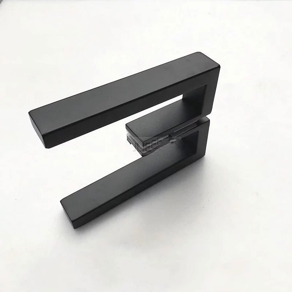 Bow Shaped Stainless Steel Shower Room Glass Door Handle Bathroom Bathroom Shop Glass Door Handle Shower Cabinet Handle (Color : White-Starry Sky (6) 1, Size : Clip 8mm Glass) (B Clip 8mm glass)