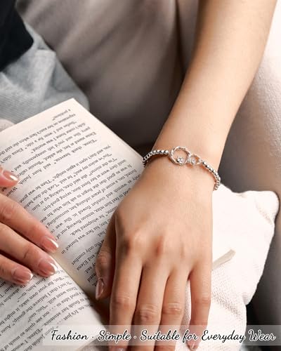 Tarsus Eternal Love Connected at Heart Interlocking 2 Circles Bracelet - Sister Gifts for Birthday, Christmas, Big and Little Sisters4