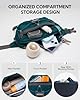 Waterfly Bum Bag Fanny Pack: Waist Packs with Adjustable Belt Crossbody Chest Bag with RFID Blocking Anti-Theft for Women Men Travel Running Walking Hiking Everyday Use, Peacock Blue #4