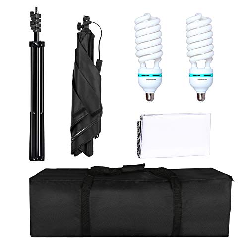 Photography Lighting Kit, 800W Softbox Photography Kit Continuous Lighting System Studio Equipment Professional Photography Bulb, Suitable for Still Life Portrait Video Shooting - Thumbnail 7