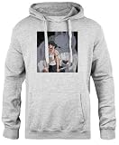 Zymbatee Princesa Mononoke Dibujar Lobo Sudadera con Capucha Gris Jersey Unisex De Ajuste Clásico