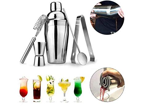 Kit Bar Coqueteleira Profissional Aço Inox 550ml Caipirinha+ balde de gelo