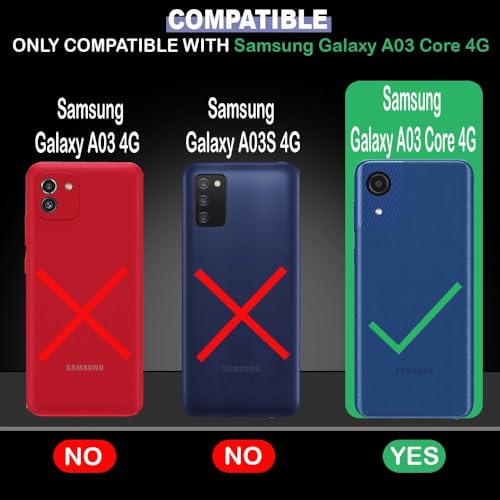 Image of amazon basics Basic Case for Samsung Galaxy A03 Core 4G (Carbon Fiber Blue)
