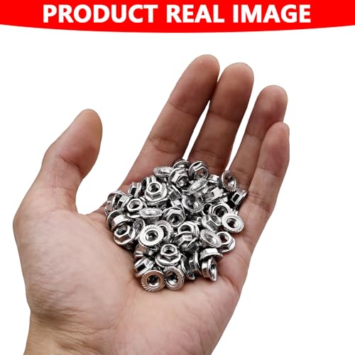 Écrous à bride M5 autobloquants en inox 304 antideserrage pour filetages de mécanisme domestique - 3