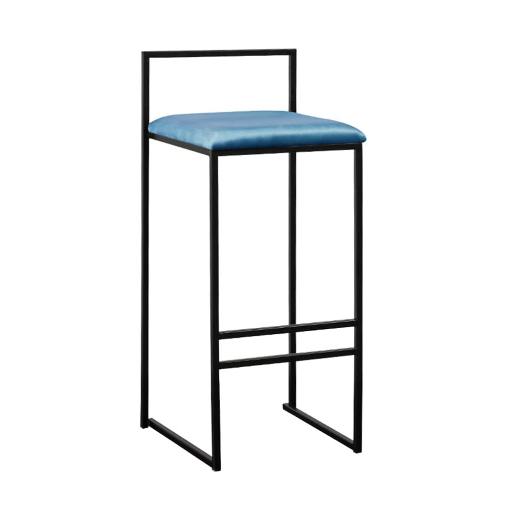 Tabouret de bar confortable avec dossier 75 cm pour îlot de cuisine