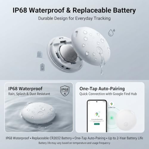 Air Tags-4 Pack for Android Air Tracker Tag 2 Year Battery Life Replaceable - image 7